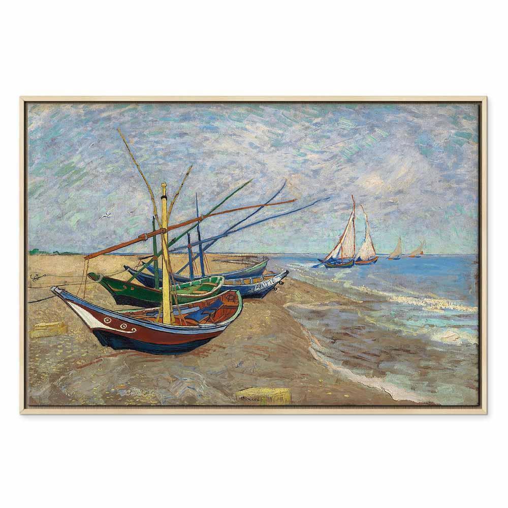 Obraz - Vincent van Gogh – Łodzie rybackie na plaży