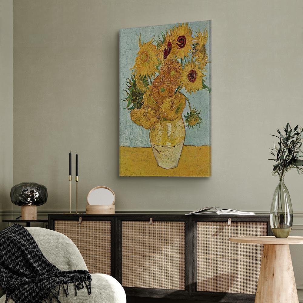 Obraz - Vincent van Gogh – Martwa natura: wazon z dwunastoma słonecznikami