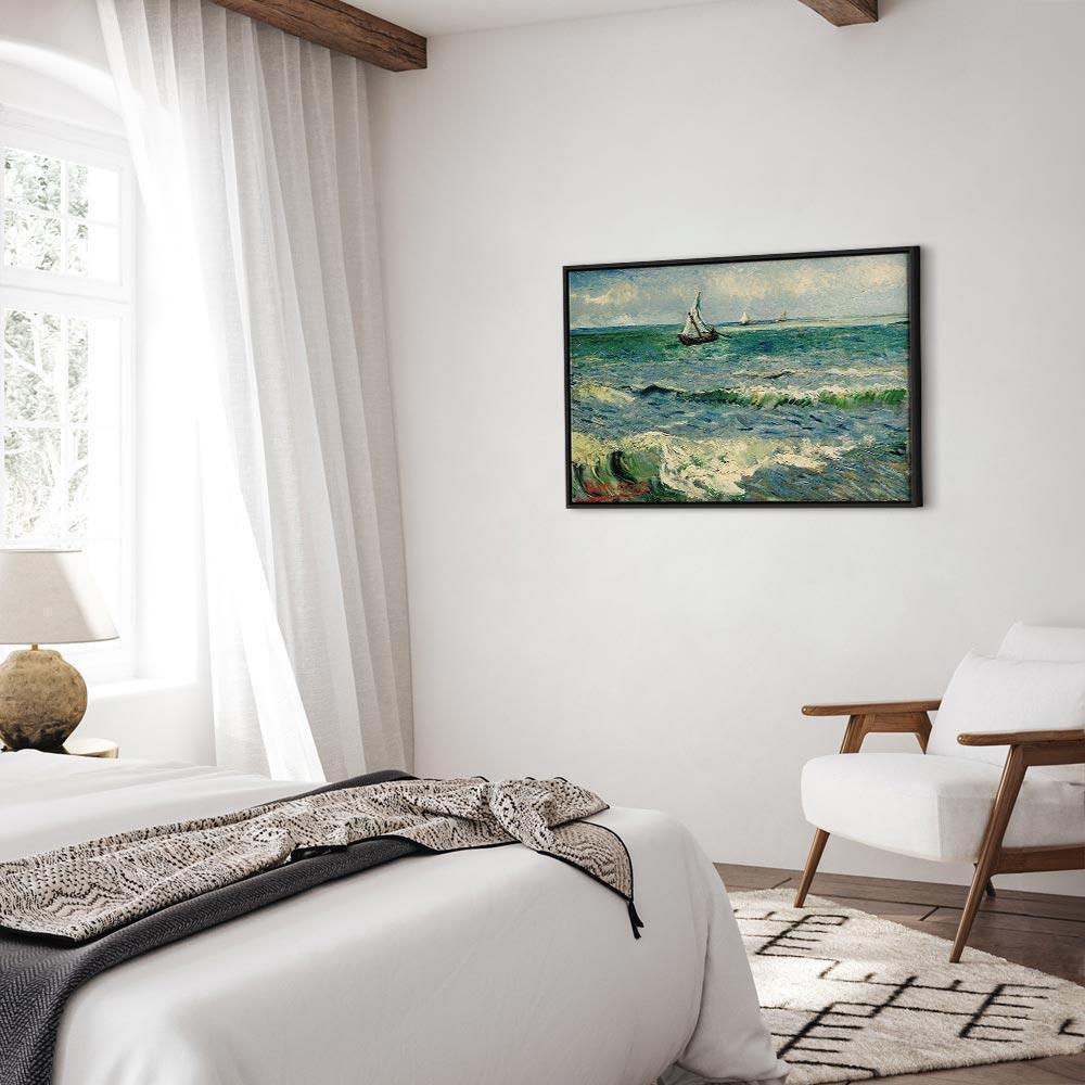 Obraz - Vincent van Gogh – Widok morza w Saintes-Maries