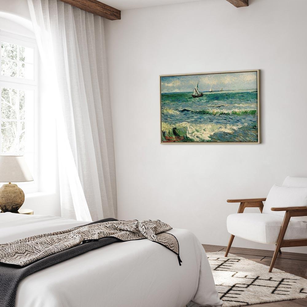 Obraz - Vincent van Gogh – Widok morza w Saintes-Maries