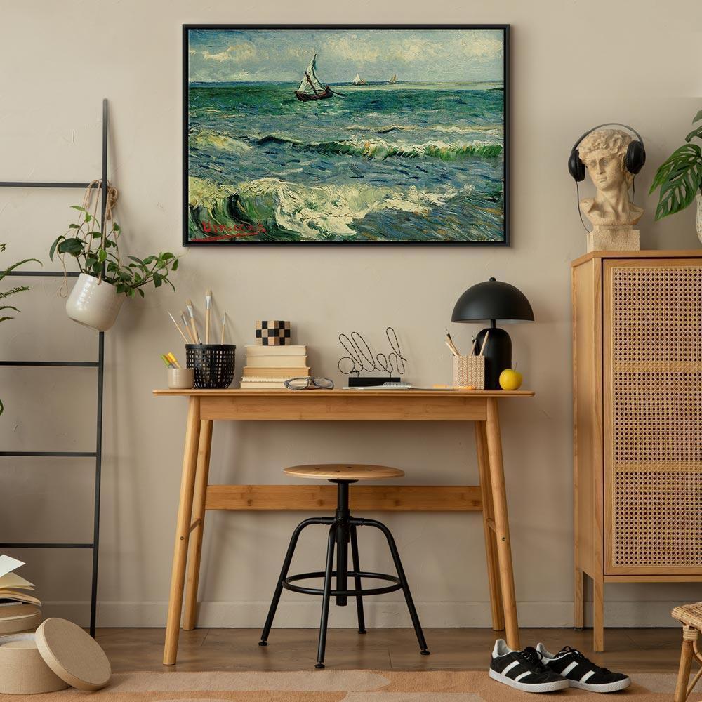 Obraz - Vincent van Gogh – Widok morza w Saintes-Maries