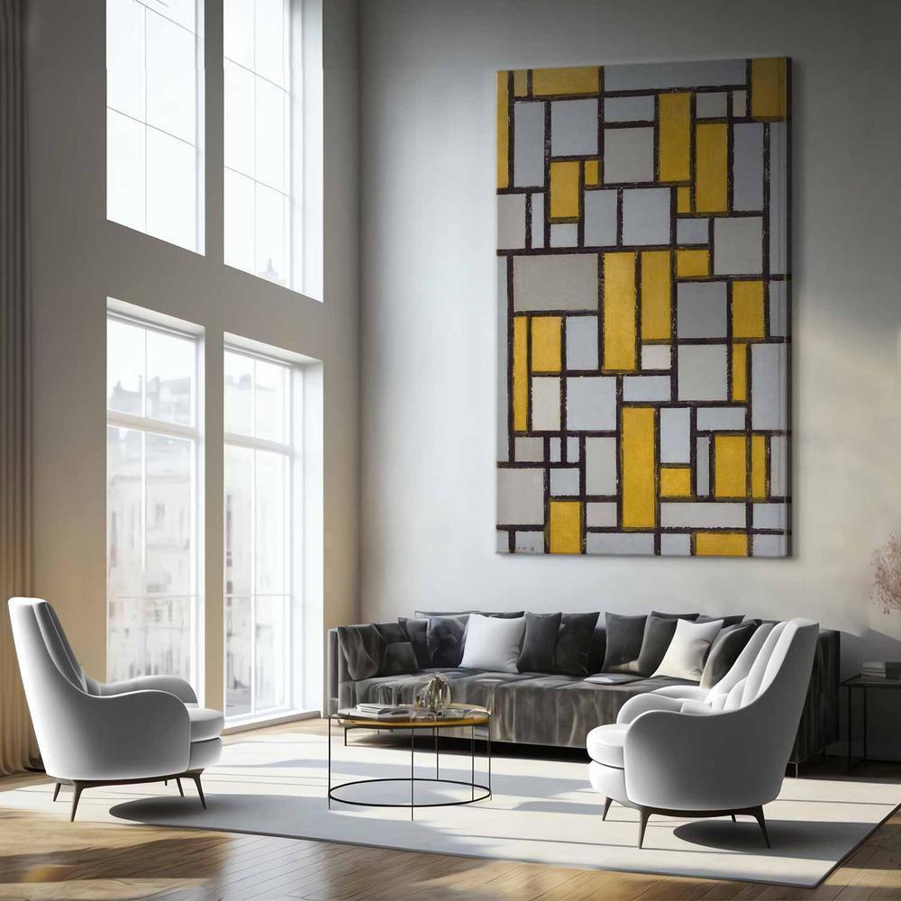 Obraz XXL - Piet Mondrian – Kompozycja z siatką 1