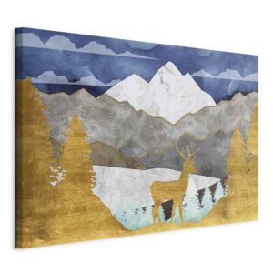 Obraz - Złocista kraina (1-częściowy) szeroki