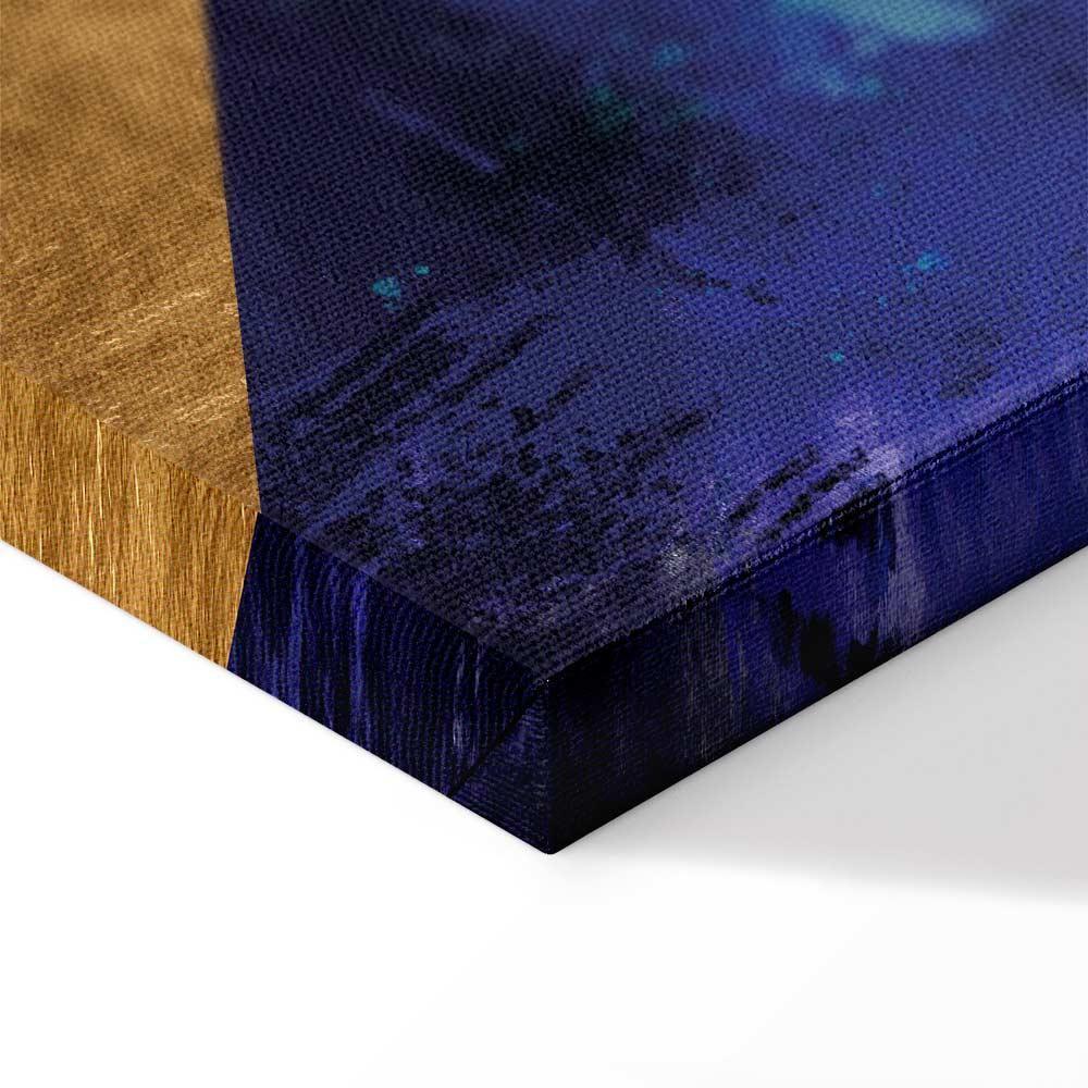 Obraz - Złota geometria (1-częściowy) szeroki