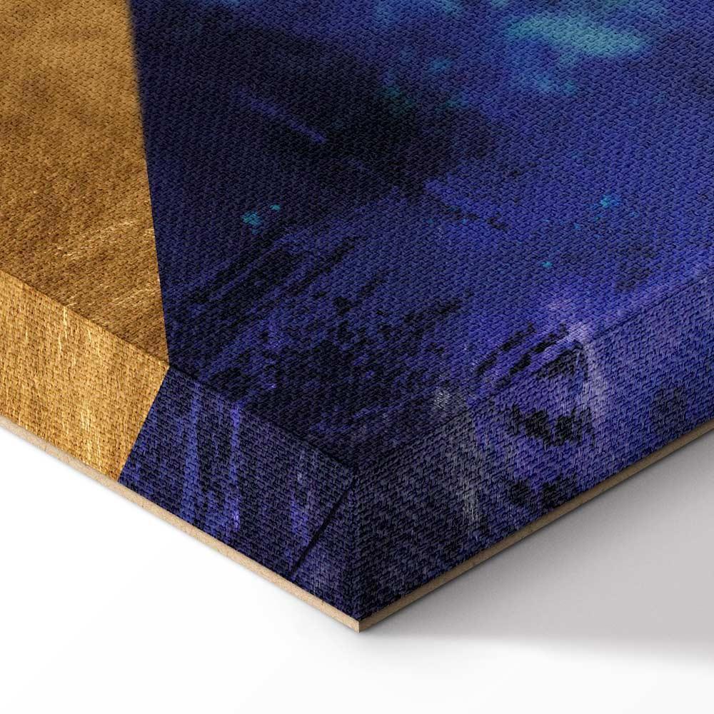 Obraz - Złota geometria (1-częściowy) szeroki