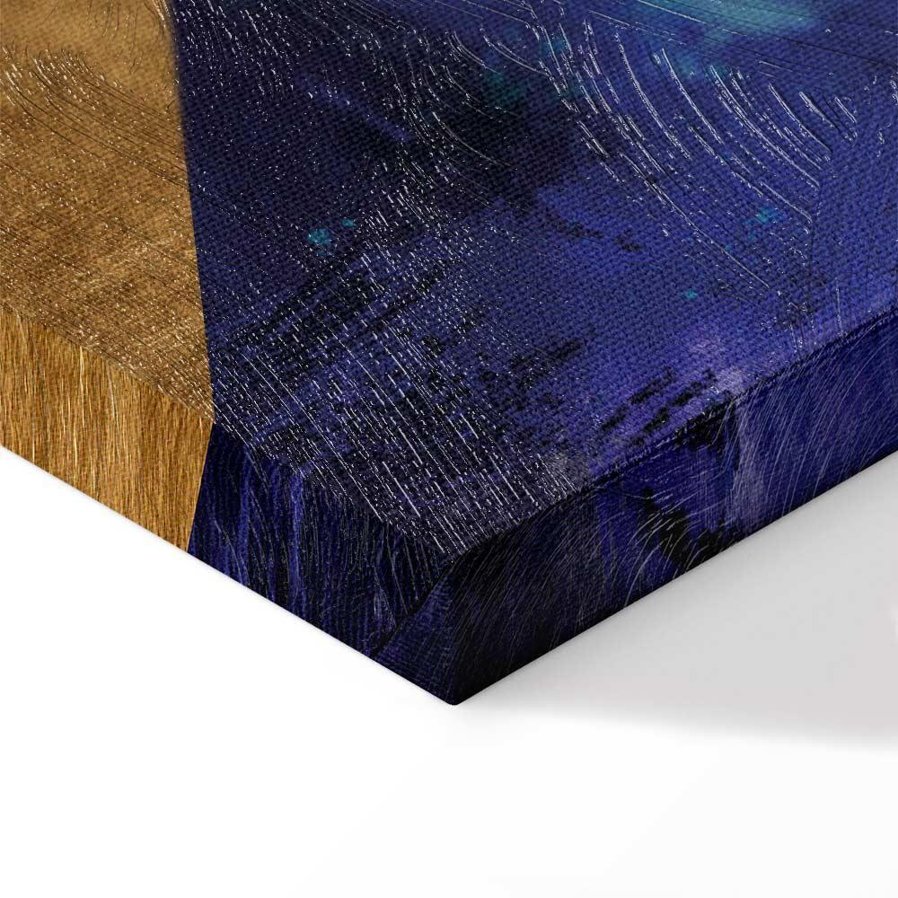 Obraz - Złota geometria (1-częściowy) szeroki