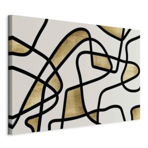 Obraz - Złota spirala (1-częściowy) szeroki