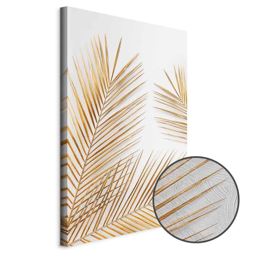 Obraz - Złote palmy (1-częściowy) pionowy