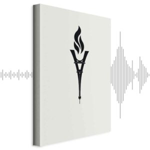 Obraz - Znicz w kształcie odwróconej wieży Eiffla