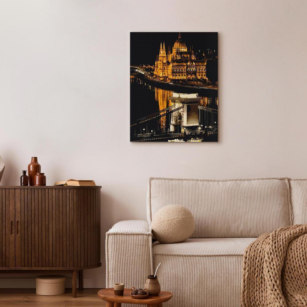 Obraz do samodzielnego malowania - Budapeszt nocą