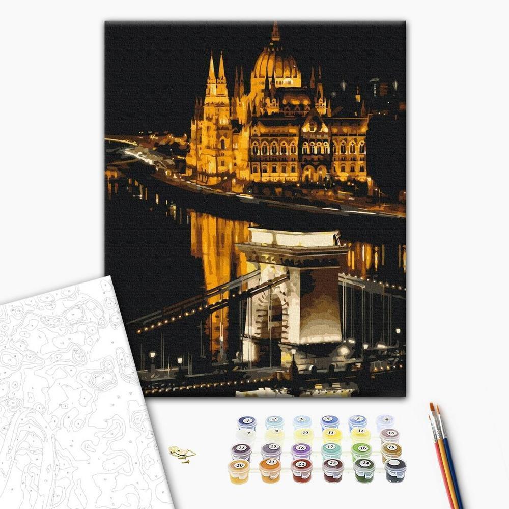 Obraz do samodzielnego malowania - Budapeszt nocą