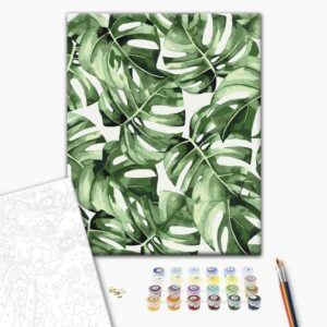 Obraz do samodzielnego malowania - Egzotyczna monstera