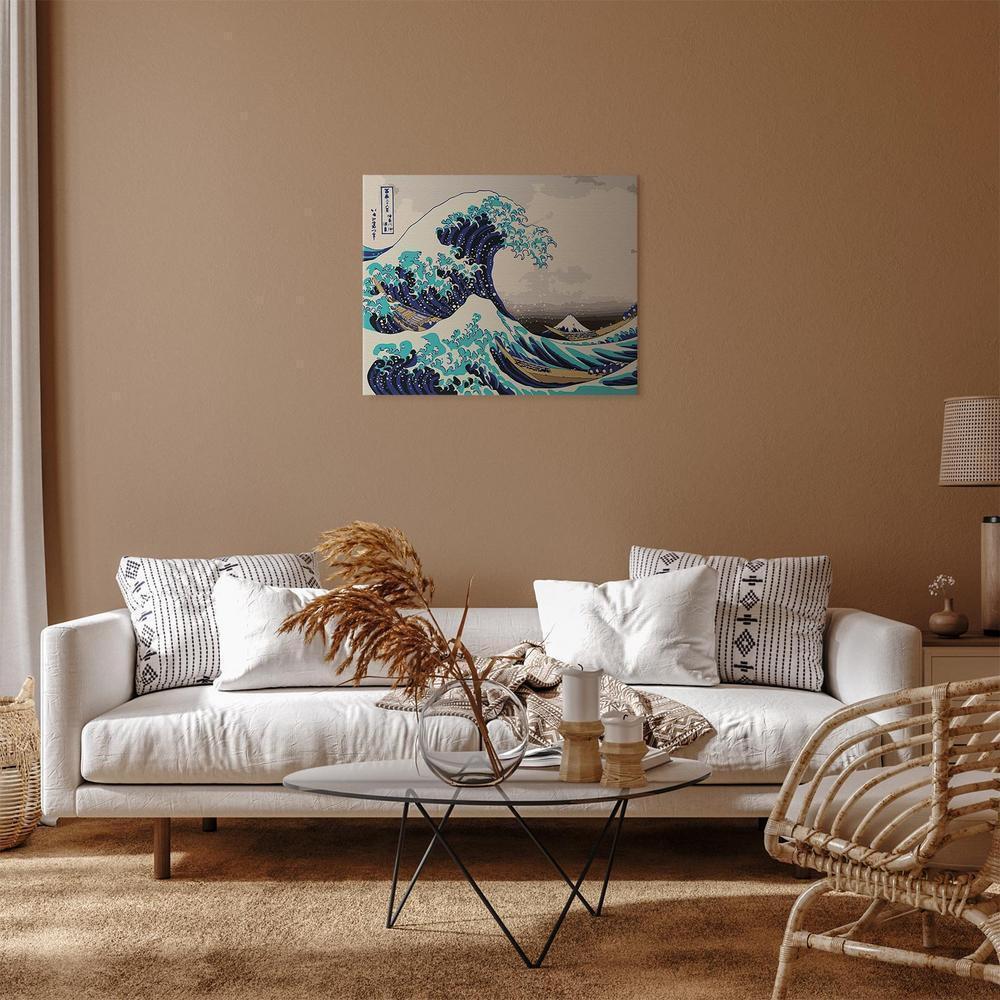 Obraz do samodzielnego malowania - Hokusai Katsushika – Wielka fala w Kanagawie
