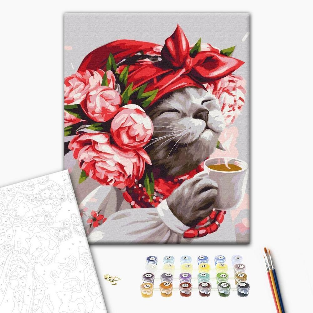 Obraz do samodzielnego malowania - Kocia gospodyni