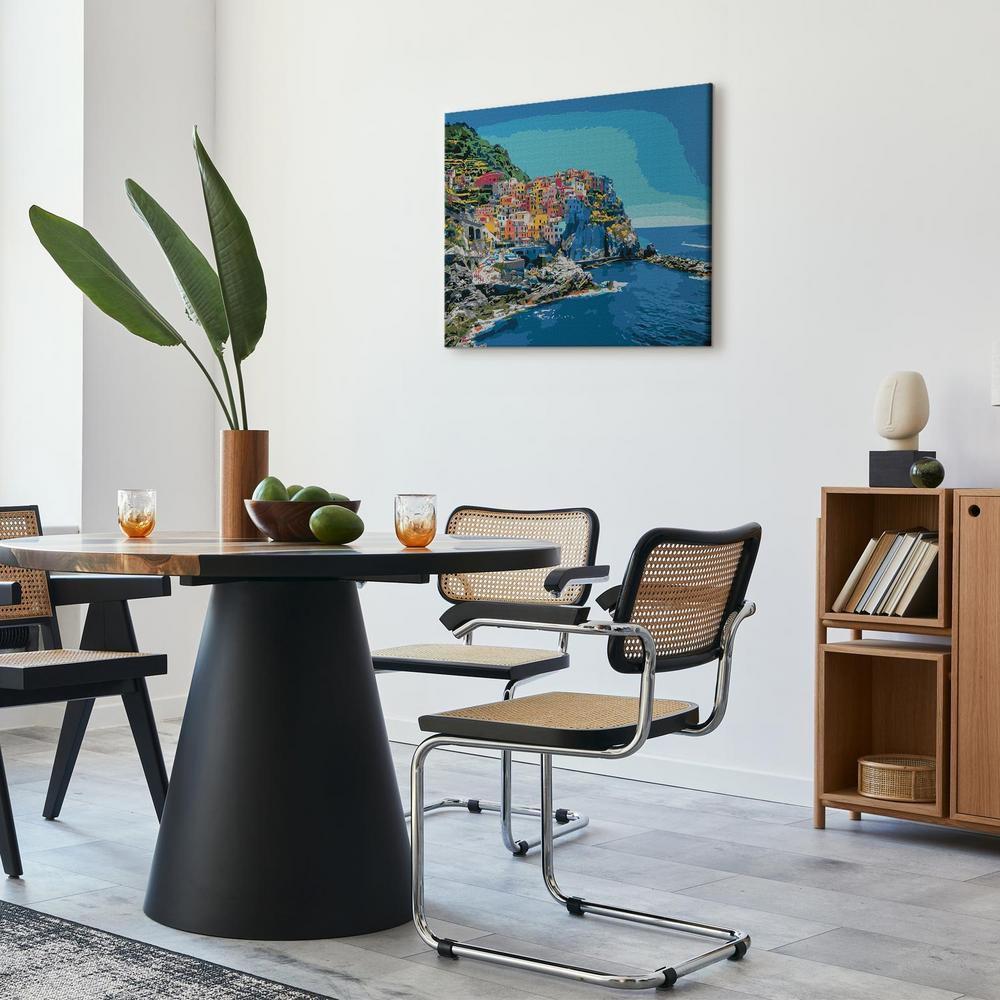 Obraz do samodzielnego malowania - Kolorowe włoskie miasteczko