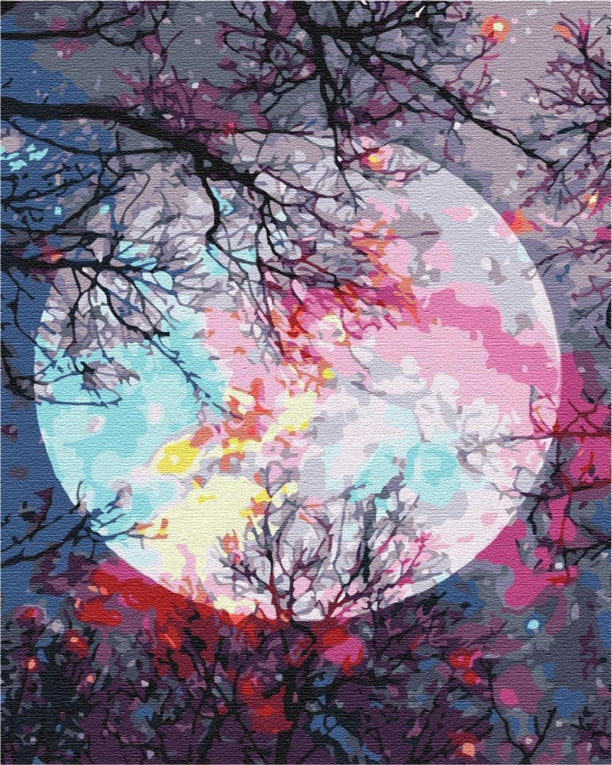 Obraz do samodzielnego malowania - Magiczny księżyc