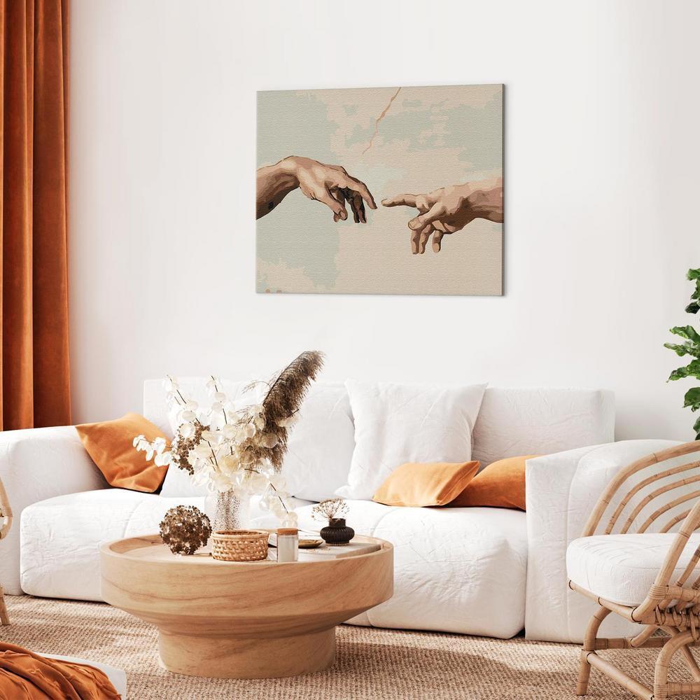 Obraz do samodzielnego malowania - Michał Anioł – Stworzenie Adama