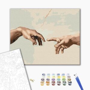 Obraz do samodzielnego malowania - Michał Anioł – Stworzenie Adama