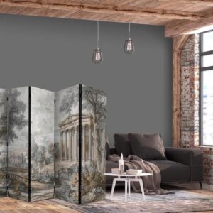 Parawan - Antyczny pejzaż - grecka świątynia na wzgórzu wśród bujnej roślinności