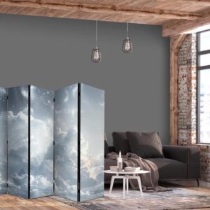 Parawan - Astralny spokój: Gwiazdy rozsypane nad delikatnymi chmurami