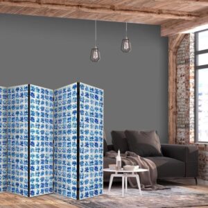 Parawan - Ceramiczne kafelki - tradycyjne portugalskie niebieskie płytki azulejos