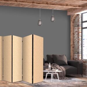 Parawan - Drobne kropeczki - optymistyczny wzór w kolorach brzoskwiniowych