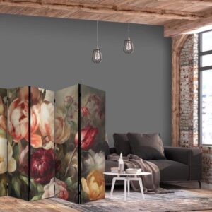 Parawan - Kwitnące piwonie - charyzmatyczne kwiaty skąpane w słońcu