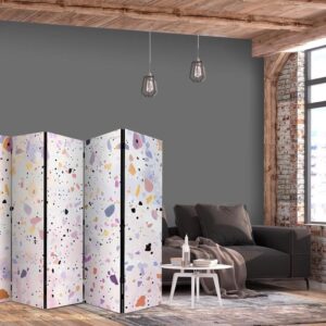 Parawan - Lastriko w stylu confetti - fioletowo-różowy - kolorowy wzór