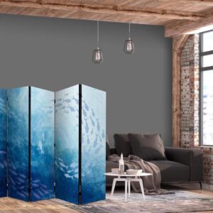 Parawan - Ławice ryb - Świetliste gromady ryb w niebieskiej kolorystyce pośród morskich głębin