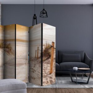 Parawan - Na plaży - sepia II