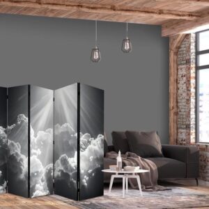 Parawan - Nadzieja w chmurach: Inspirujące promienie słońca – przebudź emocje