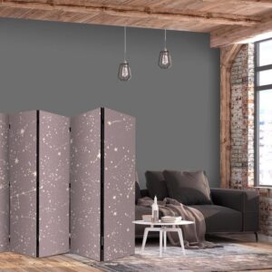 Parawan - Nocne Niebo - artystyczne konstelacje i gwiazdy w pastelowych odcieniach