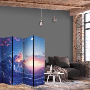 Parawan - Nocny koncert w górach: chmury rozświetlone ostatnimi promieniami słońca