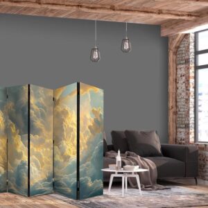 Parawan - Ostatnie tchnienie dnia: chmury rozświetlone wieczornym blaskiem