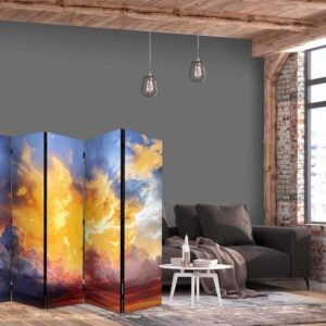 Parawan - Piękny zachód słońca - chmury w ciepłych odcieniach