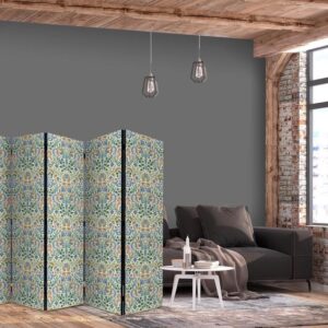 Parawan - Retro vintage misterny i bogaty wzór w stylu wiktoriańskim