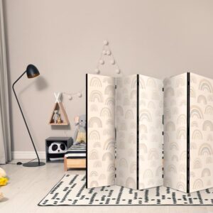 Parawan - Sierpniowe niebo - różnej wielkości tęcze w stonowanych kolorach