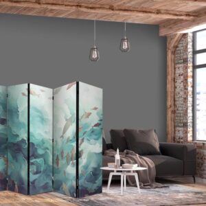 Parawan - Trzy ławice ryb - Ryby w stonowanej kolorystyce pływające w grupach w oceanicznych głębinach