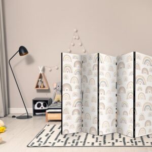 Parawan - Wiosna - pastelowe tęcze w deszczowy dzień z serduszkami