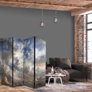 Parawan - Złote refleksy na obłokach chmur zapowiadających zmierzch