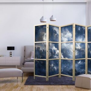 Parawan japoński - Astronomiczne cuda: Chmury i gwiazdy w harmonijnym połączeniu