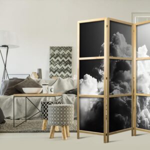 Parawan japoński - Chmury jak z marzeń: Pozwól słońcu rozświetlić twój dzień – Wizualna Uczta