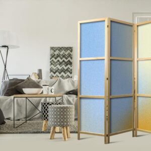 Parawan japoński - Energetyczny gradient - kompozycja gradientowa w żywych kolorach