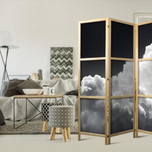 Parawan japoński - Odkryj nieskończoną grę słonecznego światła – chmury i cienie na niebie