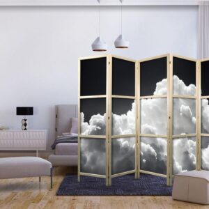 Parawan japoński - Odkryj nieskończoną grę słonecznego światła – chmury i cienie na niebie