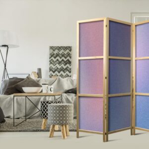 Parawan japoński - Tęczowy gradient - delikatny wielokolorowy gradient przypominający mgłę