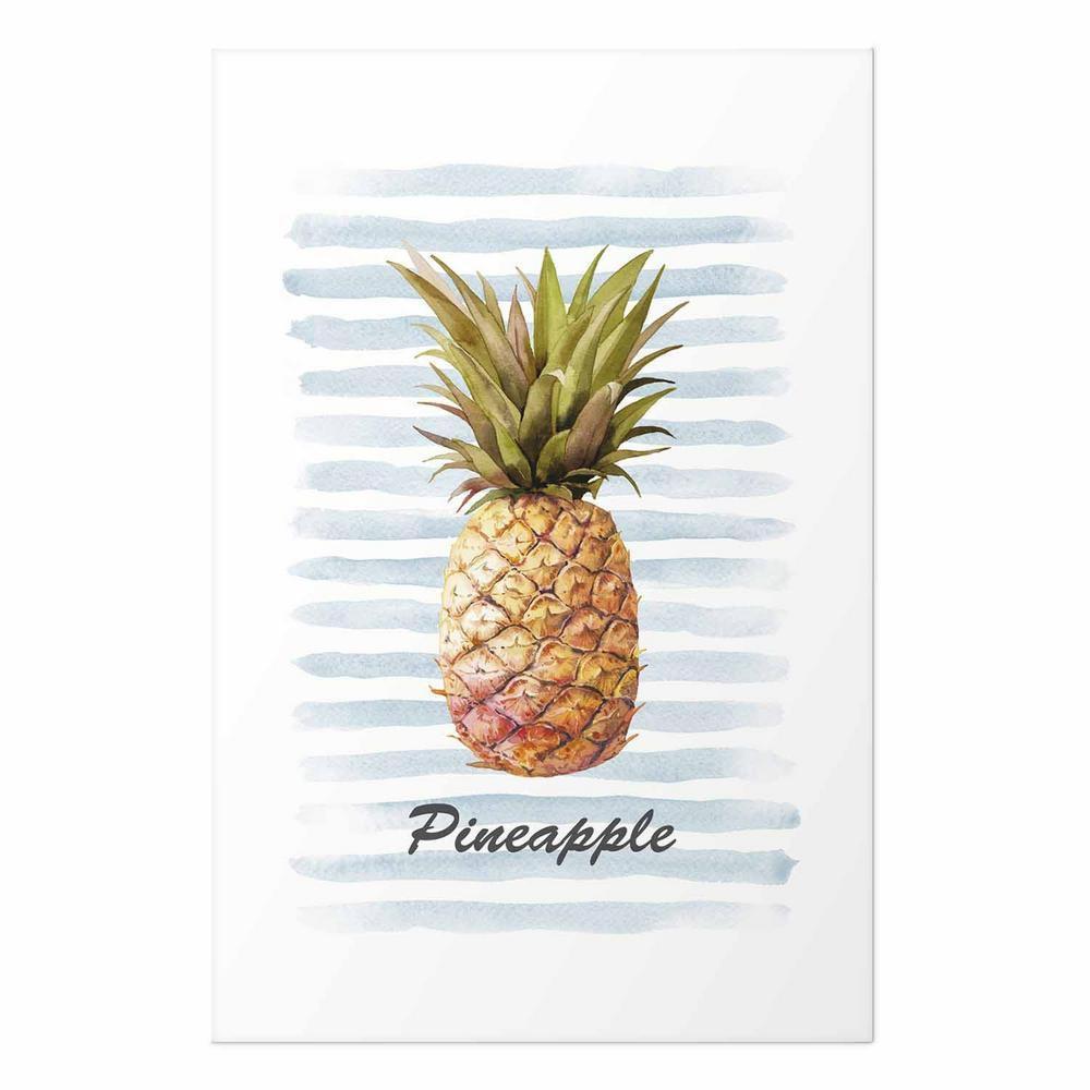 Plakat - Ananas i paski