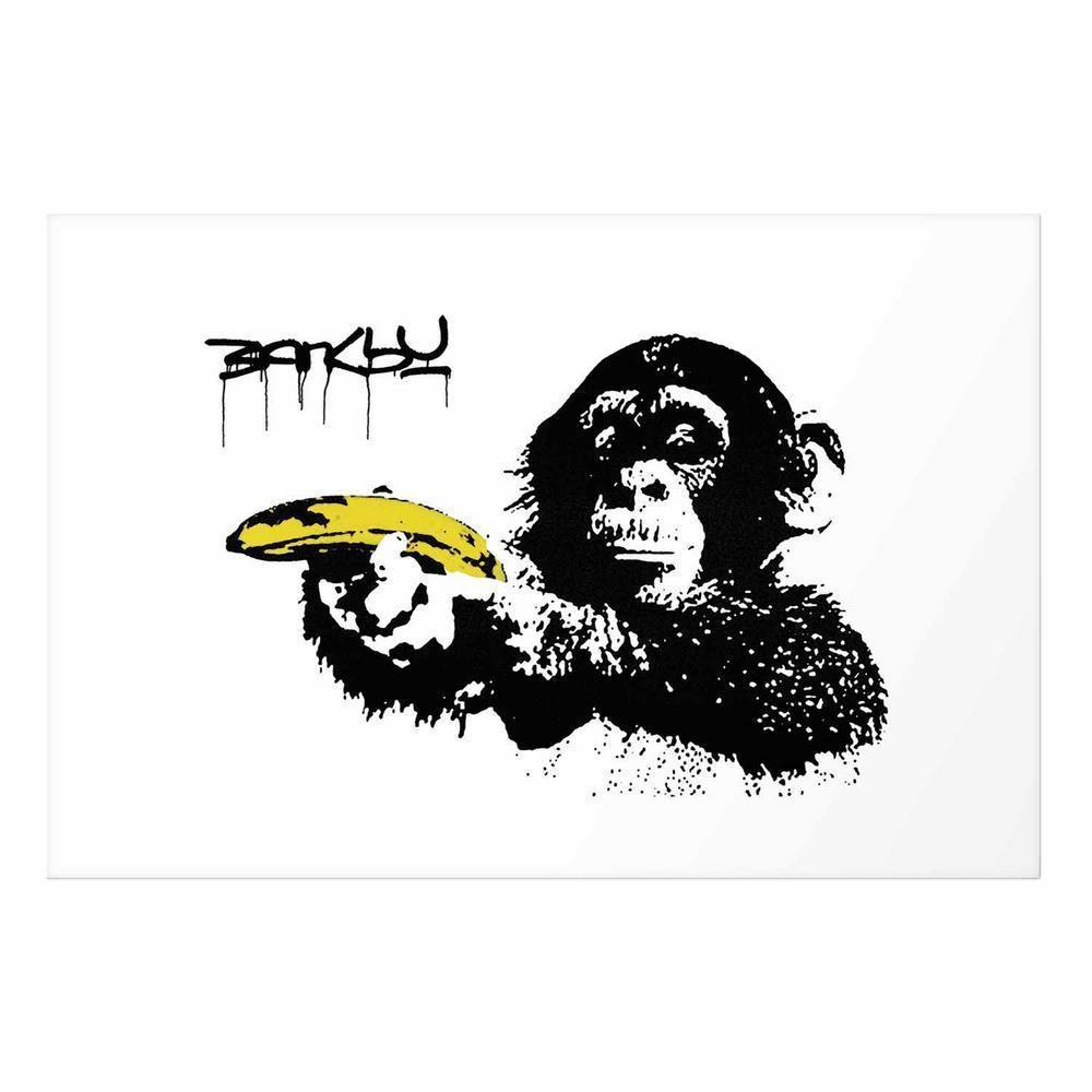 Plakat - Banksy: Małpa z bananem