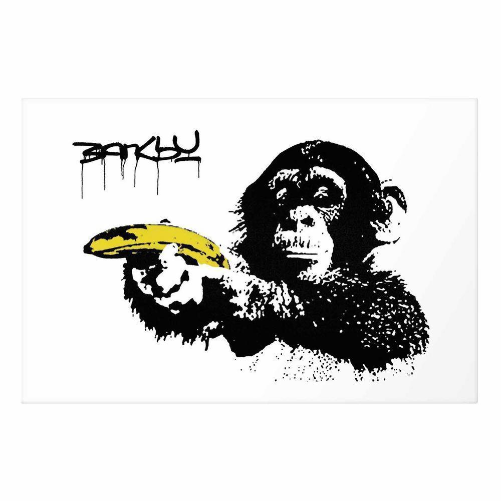Plakat - Banksy: Małpa z bananem