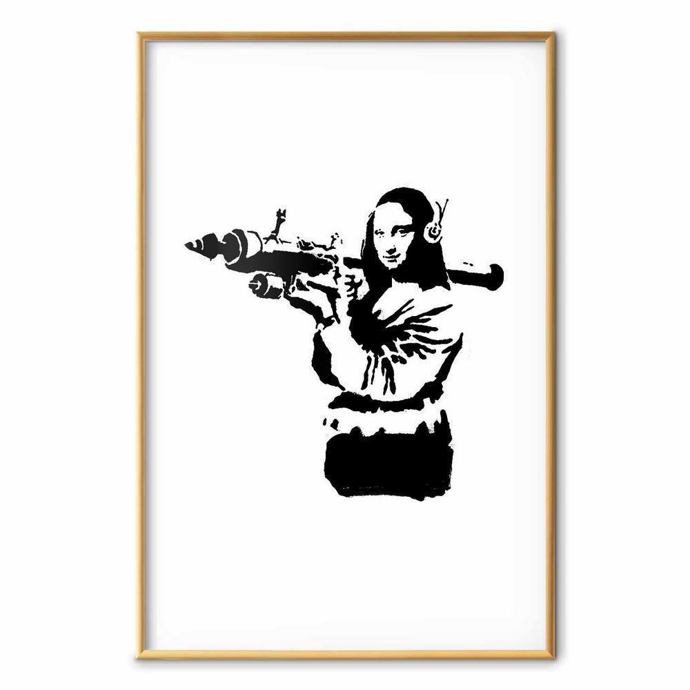 Plakat - Banksy Mona Lisa with Rocket Launcher